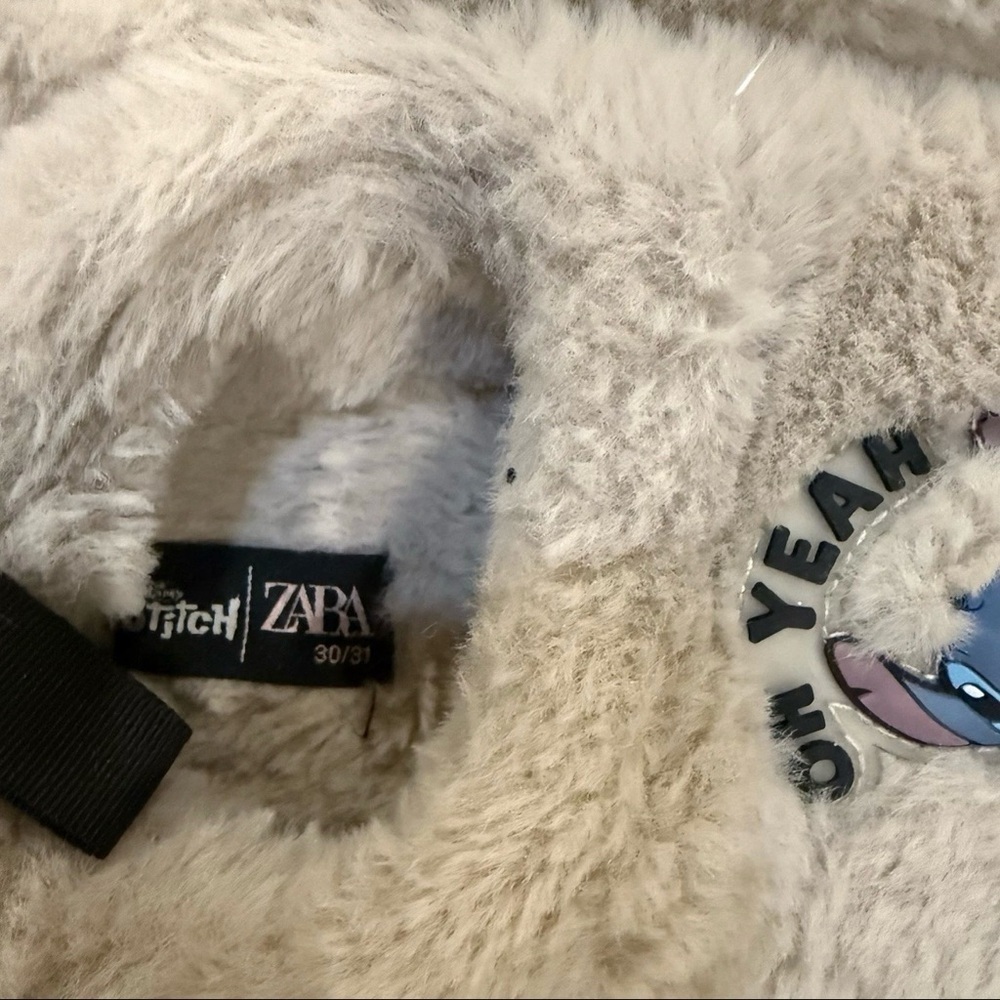 Zara Fuzzy Slippers with Playful Design - Picture 2 of 2